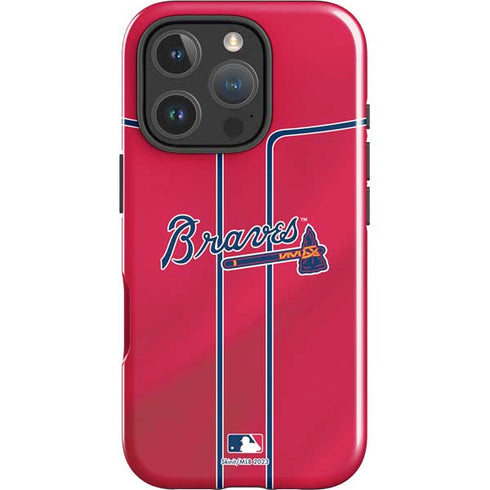 MLB Atlanta Braves Alternate/Away Jersey iPhone 16 Pro Max Impact Case