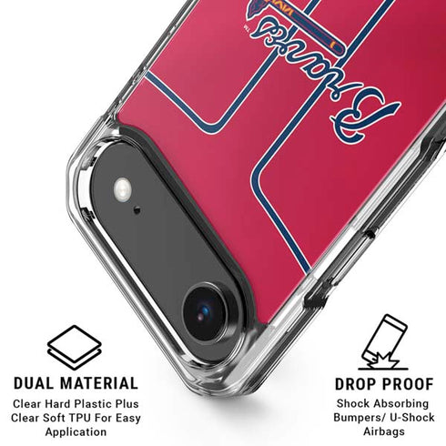 MLB Atlanta Braves Alternate/Away Jersey iPhone 17 Air Clear Case
