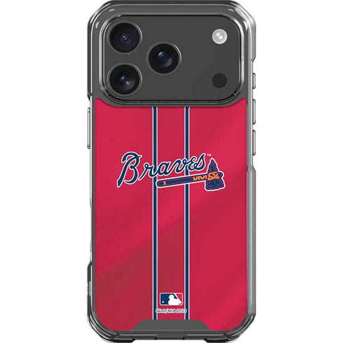 MLB Atlanta Braves Alternate/Away Jersey iPhone 17 Pro Clear Case