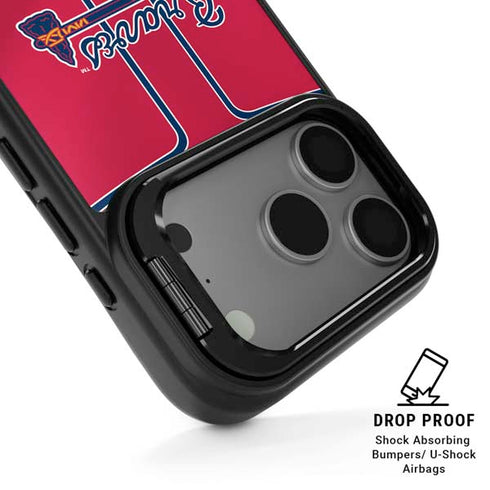MLB Atlanta Braves Alternate/Away Jersey iPhone 17 Pro Max Kickstand Case