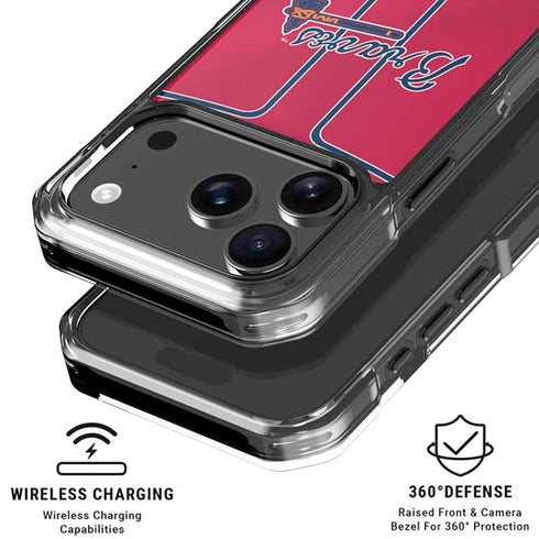 MLB Atlanta Braves Alternate/Away Jersey iPhone 18 Pro Clear Case