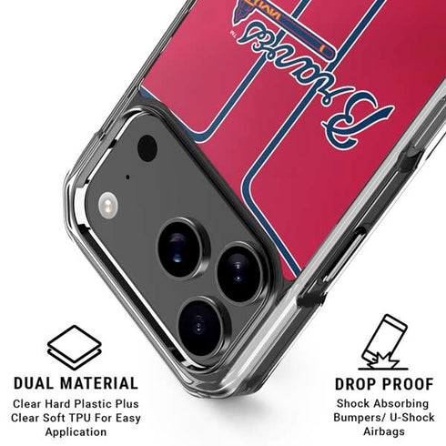 MLB Atlanta Braves Alternate/Away Jersey iPhone 18 Pro Clear Case