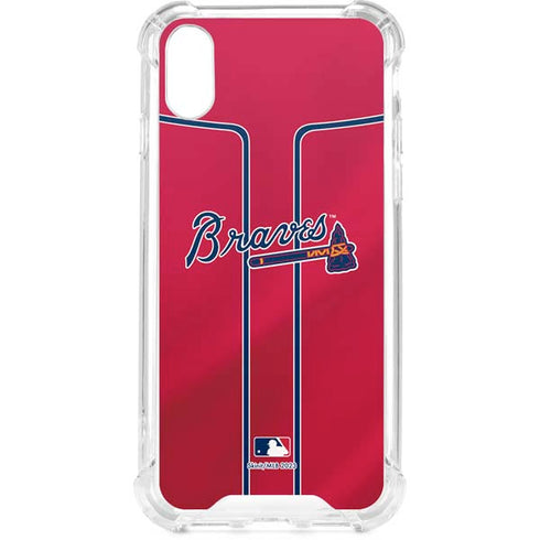 MLB Atlanta Braves Alternate/Away Jersey iPhone XS Clear Case