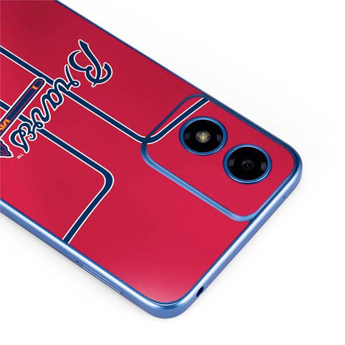 MLB Atlanta Braves Alternate/Away Jersey Moto G Play 4G (2024) Skin