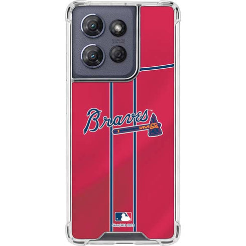MLB Atlanta Braves Alternate/Away Jersey Moto G Play 5G (2025) Clear Case