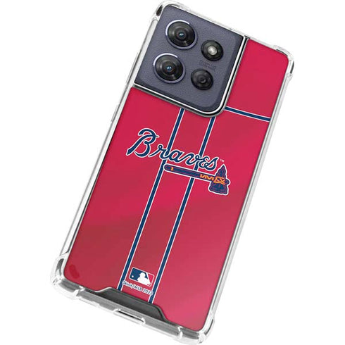 MLB Atlanta Braves Alternate/Away Jersey Moto G Play 5G (2025) Clear Case