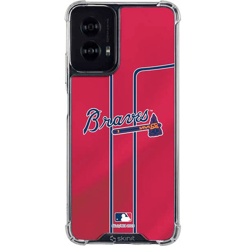 MLB Atlanta Braves Alternate/Away Jersey Moto G Power 5G (2024) Clear Case