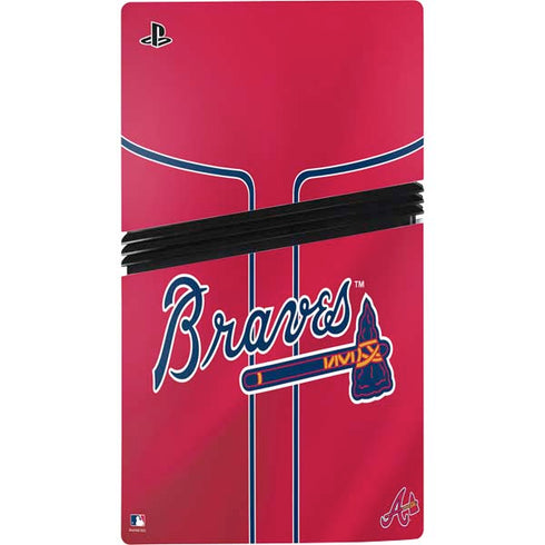 MLB Atlanta Braves Alternate/Away Jersey PS5 Pro Disk Console Skin