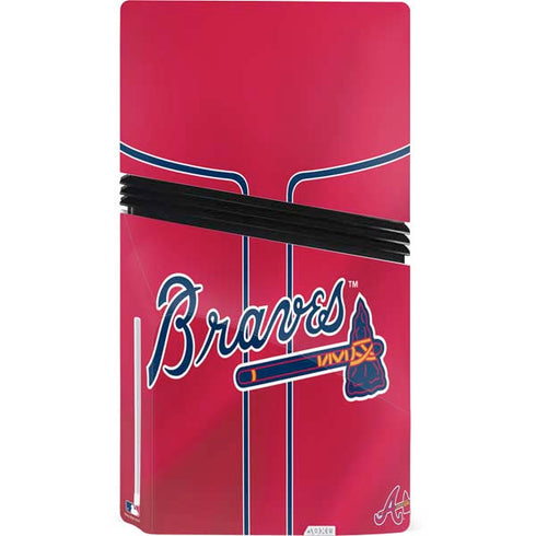 MLB Atlanta Braves Alternate/Away Jersey PS5 Pro Disk Console Skin