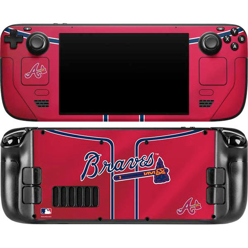 MLB Atlanta Braves Alternate/Away Jersey Steam Deck Handheld Gaming Computer OLED Skin