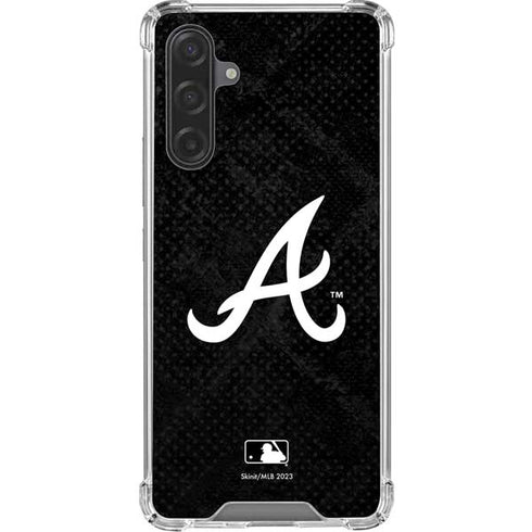 MLB Atlanta Braves Dark Wash Galaxy A17 Clear Case