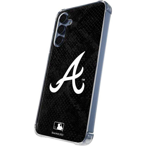 MLB Atlanta Braves Dark Wash Galaxy A35 5G Clear Case