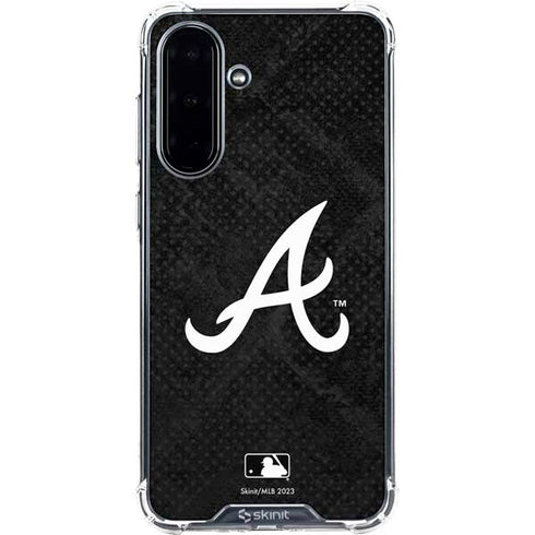 MLB Atlanta Braves Dark Wash Galaxy A36 5G Clear Case