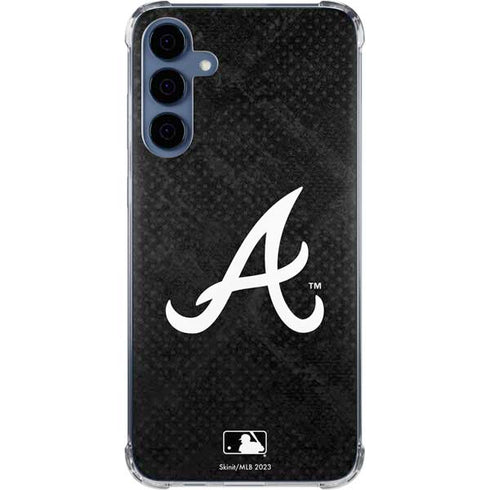 MLB Atlanta Braves Dark Wash Galaxy A55 5G Clear Case