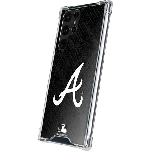 MLB Atlanta Braves Dark Wash Galaxy S23 Ultra Clear Case
