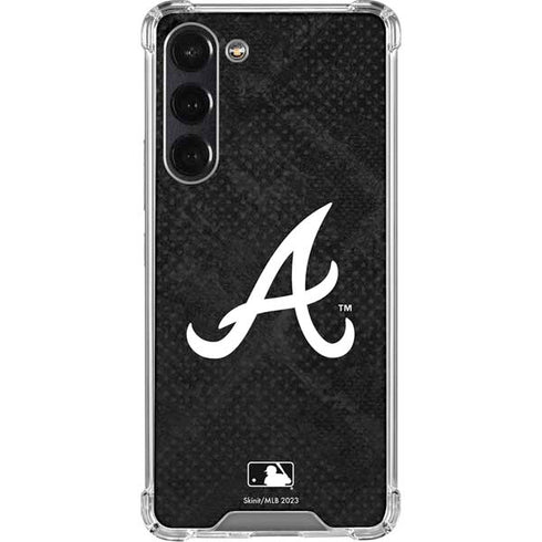 MLB Atlanta Braves Dark Wash Galaxy S24 FE Clear Case