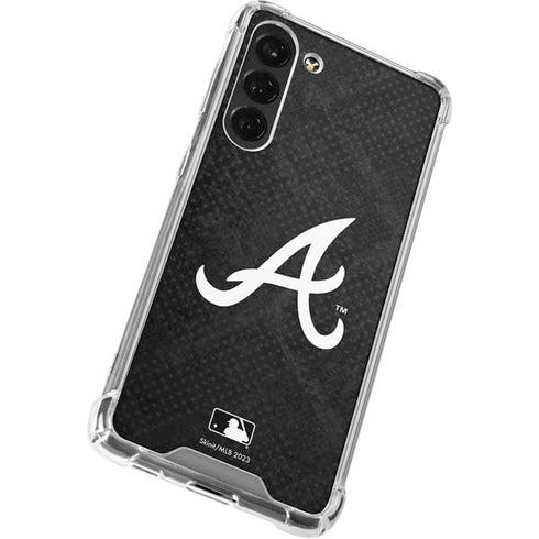 MLB Atlanta Braves Dark Wash Galaxy S24 FE Clear Case