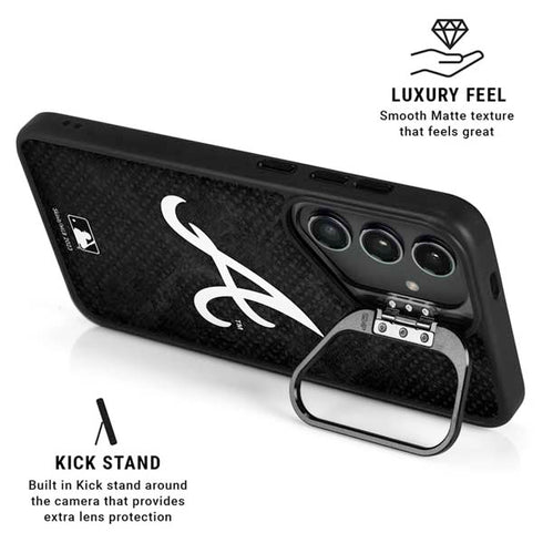 MLB Atlanta Braves Dark Wash Galaxy S25 Kickstand Case