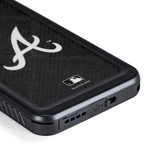 MLB Atlanta Braves Dark Wash Galaxy S24 Waterproof Case