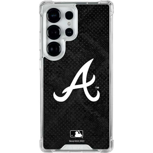 MLB Atlanta Braves Dark Wash Galaxy S25 Ultra Clear Case
