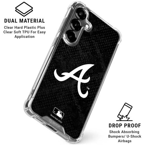 MLB Atlanta Braves Dark Wash Galaxy S26 Plus Clear Case