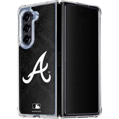 MLB Atlanta Braves Dark Wash Galaxy Z Fold5 5G Clear Case