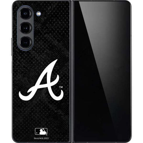 MLB Atlanta Braves Dark Wash Galaxy Z Fold5 5G Skin