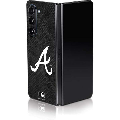 MLB Atlanta Braves Dark Wash Galaxy Z Fold5 5G Skin