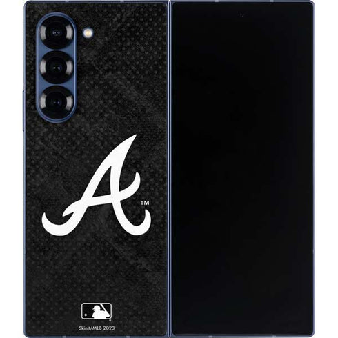 MLB Atlanta Braves Dark Wash Galaxy Z Fold6 Skin