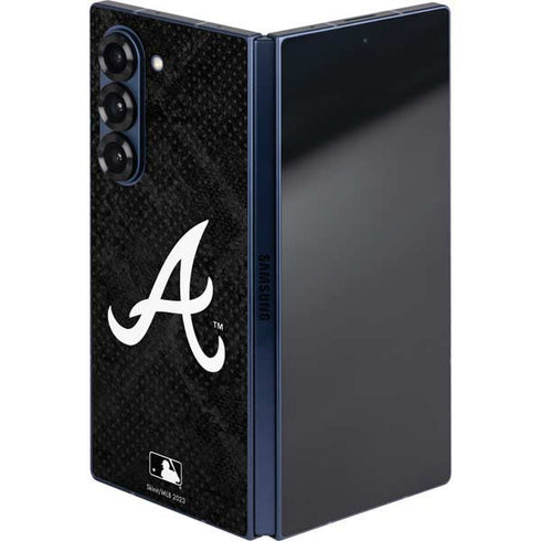 MLB Atlanta Braves Dark Wash Galaxy Z Fold6 Skin