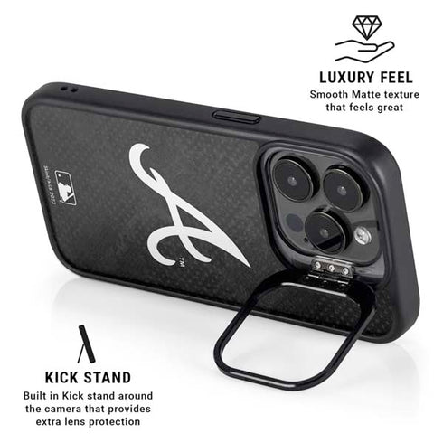 MLB Atlanta Braves Dark Wash iPhone 13 Pro Max Kickstand Case