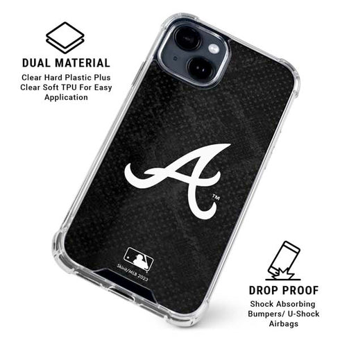 MLB Atlanta Braves Dark Wash iPhone 15 Clear Case