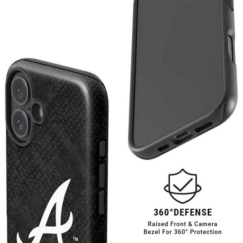 MLB Atlanta Braves Dark Wash iPhone 16 Magsafe Impact Case