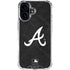 MLB Atlanta Braves Dark Wash iPhone 16 Plus Clear Case