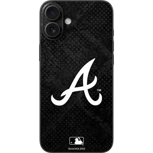 MLB Atlanta Braves Dark Wash iPhone 16 Plus Skin
