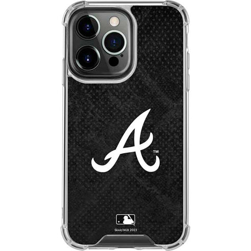 MLB Atlanta Braves Dark Wash iPhone 16 Pro Clear Case