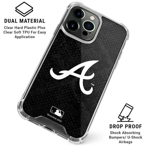 MLB Atlanta Braves Dark Wash iPhone 16 Pro Clear Case