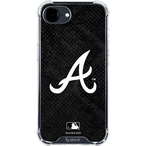 MLB Atlanta Braves Dark Wash iPhone 16e Clear Case