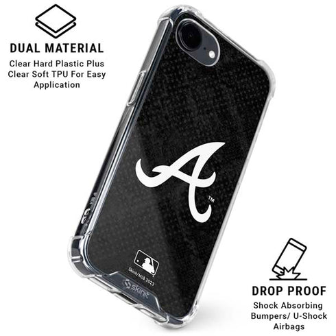 MLB Atlanta Braves Dark Wash iPhone 16e Clear Case