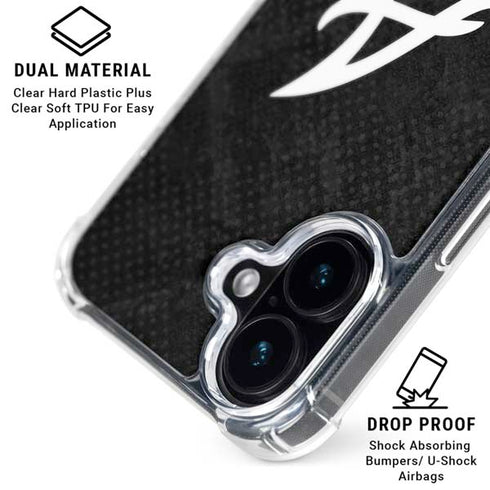 MLB Atlanta Braves Dark Wash iPhone 17 Clear Case