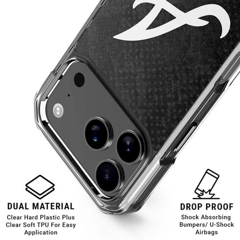 MLB Atlanta Braves Dark Wash iPhone 18 Pro Clear Case