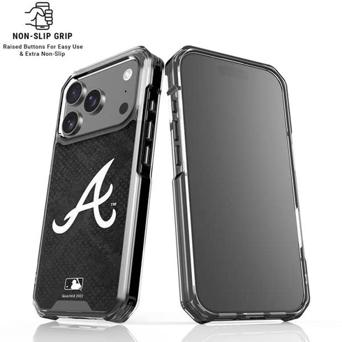 MLB Atlanta Braves Dark Wash iPhone 18 Pro Clear Case