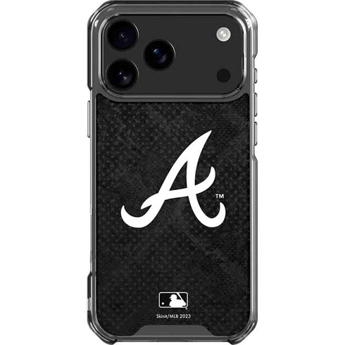 MLB Atlanta Braves Dark Wash iPhone 18 Pro Max Clear Case