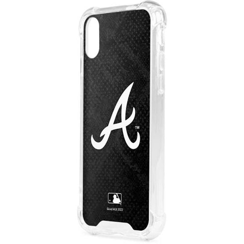 MLB Atlanta Braves Dark Wash iPhone XS Clear Case