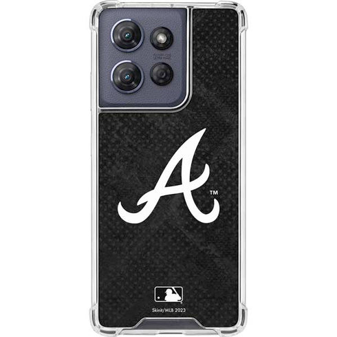 MLB Atlanta Braves Dark Wash Moto G 5G (2025) Clear Case