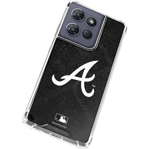 MLB Atlanta Braves Dark Wash Moto G 5G (2025) Clear Case