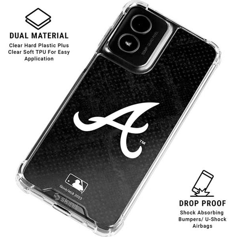 MLB Atlanta Braves Dark Wash Moto G Power 5G (2024) Clear Case