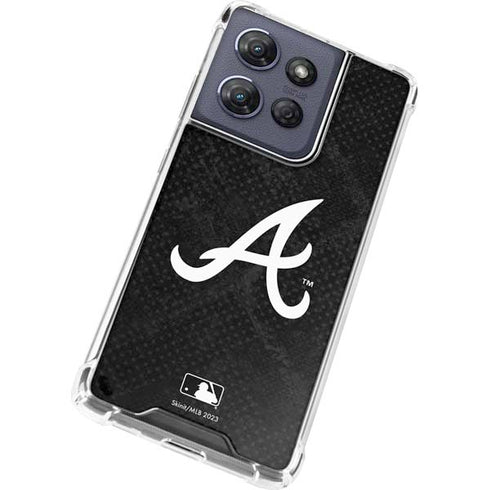 MLB Atlanta Braves Dark Wash Moto G Stylus 5G (2025) Clear Case