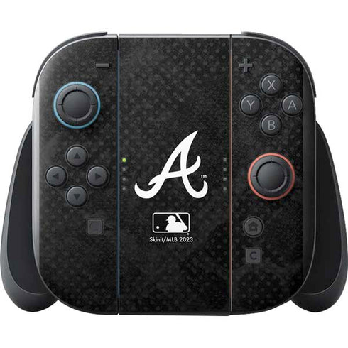 MLB Atlanta Braves Dark Wash Nintendo Switch 2 (2025) with Joy-Con Skin