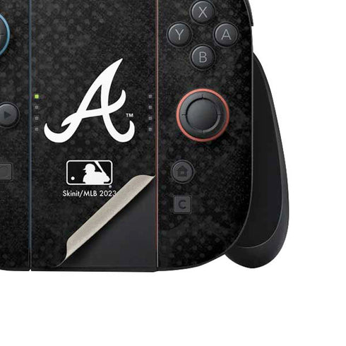 MLB Atlanta Braves Dark Wash Nintendo Switch 2 (2025) Joy-Con Controller Skin